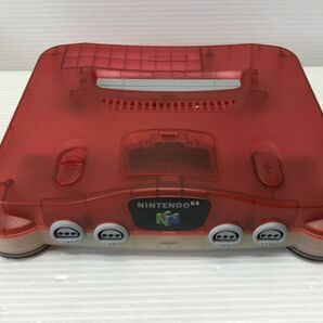 N264-240405-34 NINTENDO 64 クリアレッド 【中古品】の画像4