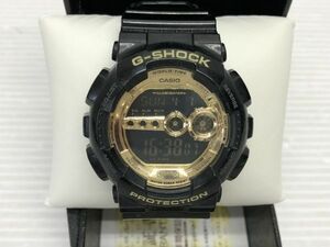 N225-240407-154 カシオ Casio G-SHOCK GD-100GB ブラック/ゴールド アナデジ 腕時計 動作品 本体のみ 【中古品】