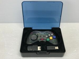 N329-240410-44 レトロビット セガサターン ワイヤレスコントローラー Retro-Bit switch PC Windows PS3 SS 【中古品】