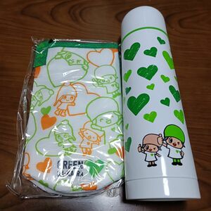 グリーンダカラ ステンレス水筒 450ml ペットボトルホルダー GREEN DAKARA 新品未使用