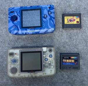 SNK NEOGEO POCKET COLOR ネオジオポケット2台まとめ 通電OK