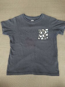 【送料無料】ユニクロ UT すみっコぐらし半袖Tシャツ★胸ポケット★ネイビー