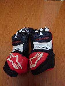 アルパインスターズ alpinestars バイクグローブ GP PRO R3 GLOVES サイズ L レッド ホワイト ブラック 中古