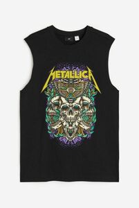 XS METALLICA メタリカ ノースリーブ タンクトップ 半袖 バンドTシャツ 古着