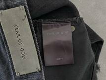 美品 Fear of God SSENSE限定 4th クラッシュ ブラック デニム ダメージ加工 裾ジップ FOURTH COLLECTION パンツ フィアオブゴッド_画像8