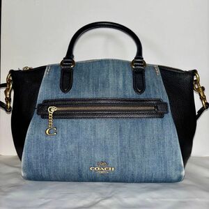 coach デニム エリス サッチェル　ショルダーバッグ