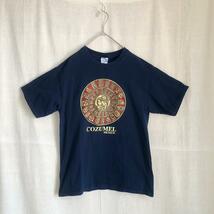 ＼Tシャツ／ネイビー　半袖　M　　海外　古着 　ビッグプリント　メキシコ_画像2