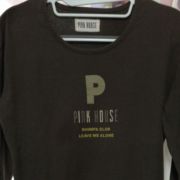 「Pink house 」 長袖 Tシャツ