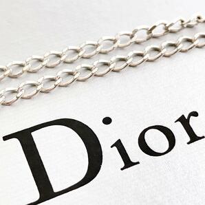 ディオール dior CD ネックレス ペンダント シルバー レディース Y08 アクセサリー ジュエリー ラインストーン チェーンの画像6