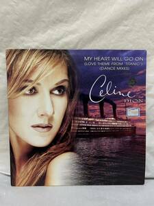 ◎V144◎LP レコード Celine Dion セリーヌ・ディオン/My Heart Will Go On (Love Theme From 'Titanic')/665315 8/EU盤