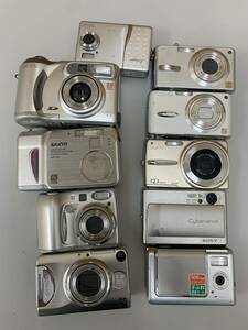 413 デジタルカメラ デジカメ Panasonic HITACHI SONY NIKON SANYO KYOCERA TOSHIBA 計10台 ジャンク品
