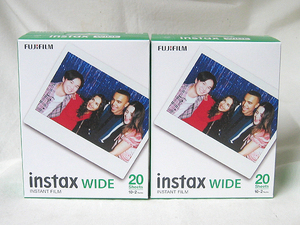 【未使用】FUJIFILM：富士フイルム★instax WIDE★10枚撮２本パック★２個セット★