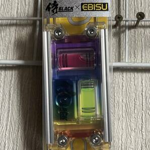 EBISU × 侍BKACK コラボ商品 水平器 トビレベル２　ED-TB2N マグネット付 上下ダブルフック 特別色 レインボーカラー　日本製　