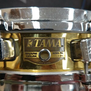 【ジャンク品】まとめて TAMA タマ ROCKSTAR スネアドラム ロックスター 直径約37cm シリアル049380は裏面破れ みの画像10