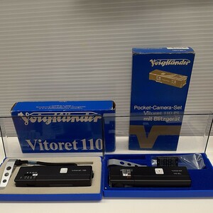 Voigtlander フォクトレンダー Vitoret ビトレット 110EL /110 フィルムカメラ 2点セット 　ケース・外箱付　み