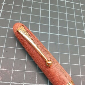 PILOT パイロット 万年筆 CUSTOM ART CRAFT ペン先 14K 585 10 M 木製軸 カスタム アート クラフト 筆記用具 文房具 中古品 だの画像7