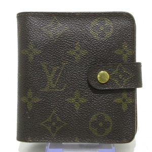 ルイヴィトン LOUIS VUITTON 2つ折り財布 M61667 コンパクト・ジップ モノグラム・キャンバス MI0012 財布 モノグラム