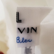 ランバンオンブルー LANVIN en Bleu ノースリーブカットソー サイズ38 M - 白×ボルドー×マルチ レディース クルーネック/レース/花柄_画像4