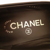 シャネル CHANEL パンプス 34 1/2 C G31571 - エナメル（レザー） 黒 レディース ココマーク/アウトソール張替済 靴_画像5