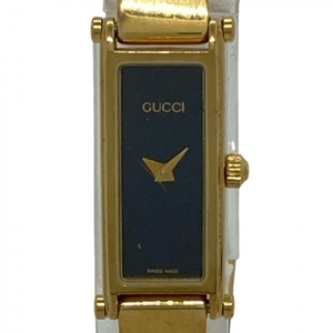 GUCCI(グッチ) 腕時計 - 1500 レディース 黒