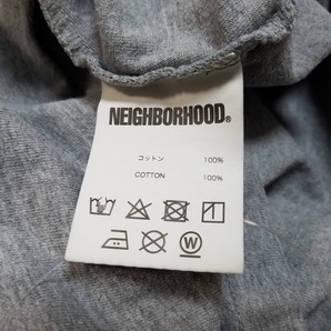 ネイバーフッド NEIGHBORHOOD 半袖Tシャツ サイズL - 綿 グレー×黒×アイボリー メンズ クルーネック トップスの画像4