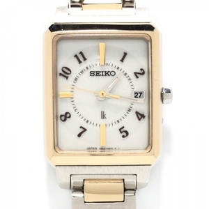 SEIKO(セイコー) 腕時計■美品 LUKIA(ルキア) 1B32-0AS0/SS1B32-0AS0/ レディース SS/電波 シルバー