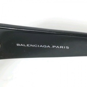 バレンシアガ BALENCIAGA 807VK - プラスチック×金属素材 黒×シルバー サングラスの画像4