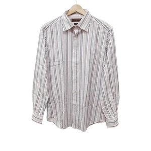  Etro ETRO long sleeve shirt size XL - gray × pink × multi men's stripe tops 