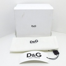 ディーアンドジー D&G - エナメル（レザー）×金属素材 黒×アイボリー×シルバー ロゴ ベルト_画像7