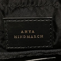 アニヤハインドマーチ Anya Hindmarch ショルダーバッグ アイズ ナイロン×レザー 黒×白 バッグ_画像8