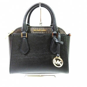 マイケルコース MICHAEL KORS トートバッグ 35F0GDIC1L DARIA 2 IN 1 サッチェル スモール レザー 黒 4way 美品 バッグ