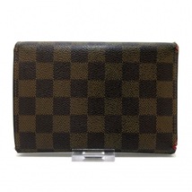 ルイヴィトン LOUIS VUITTON 3つ折り財布 N61202 ポルト トレゾー・エテュイ パピエ ダミエキャンバス エベヌ SP1026 財布 ダミエ_画像2