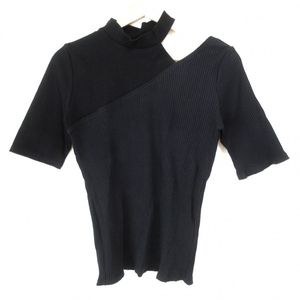  united Tokyo UNITED TOKYO short sleeves sweater / knitted size 1 S - black lady's beautiful goods tops 