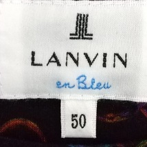 ランバンオンブルー LANVIN en Bleu 半袖Tシャツ サイズ50 - 黒×マルチ メンズ クルーネック トップス_画像3