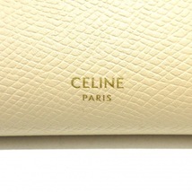 セリーヌ CELINE 3つ折り財布/ミニ/コンパクト スモール トリフォールドウォレット レザー ベージュ 美品 財布_画像5