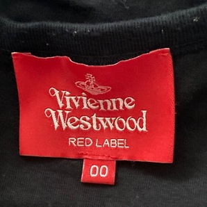 ヴィヴィアンウエストウッドレッドレーベル VivienneWestwoodRedLabel 七分袖Tシャツ サイズ00 XS - 黒×ブラウン×マルチ レディースの画像3