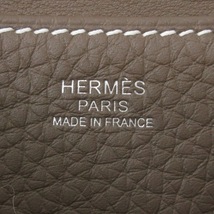 エルメス HERMES ハンドバッグ アルザン25 トリヨンクレマンス エトゥープ シルバー金具 新品同様 バッグ_画像7