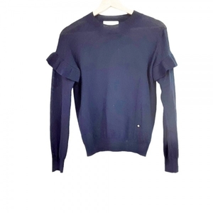  Chesty Chesty long sleeve sweater / knitted size F - dark navy lady's crew neck tops 