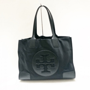 トリーバーチ TORY BURCH トートバッグ エラ ナイロン×合皮 黒 バッグ