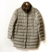 モンクレール MONCLER ダウンコート サイズ1 S SEYNE ベージュ レディース 長袖/冬 コート_画像1