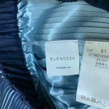 エレンディーク ELENDEEK ロングスカート サイズ01 S - ネイビー×ライトブルー レディース プリーツ ボトムス_画像3