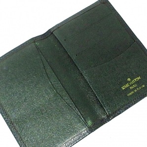 ルイヴィトン LOUIS VUITTON カードケース M30514 オーガナイザー・ドゥ ポッシュ タイガ・レザー（LVロゴの刻印入り） エピセア 不鮮明の画像3