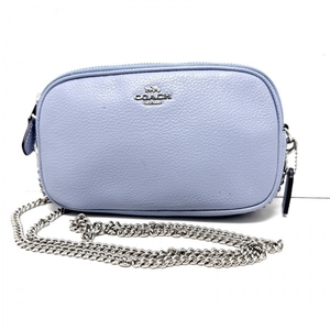  Coach COACH shoulder bag F72490 - leather blue gray bag 