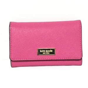 ケイトスペード Kate spade キーケース WLRU2305 - レザー ピンク 4連フック 美品 財布