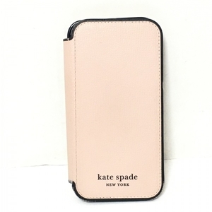 ケイトスペード Kate spade 携帯電話ケース - レザー ピンクベージュ スマートフォンケース 財布