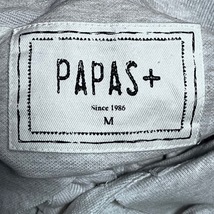 パパス Papas 半袖ポロシャツ サイズM - ライトグレー メンズ PAPAS+ トップス_画像3