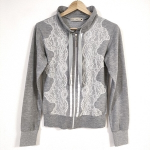  Paola Frani PAOLA FRANI blouson size USA S - gray × white lady's long sleeve / spring / autumn jacket 