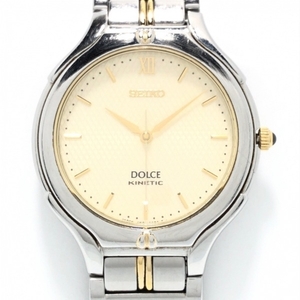 SEIKO( Seiko ) wristwatch DOLCE( Dolce ) 4M61-0A40 lady's KINETIC Gold 