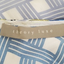 セオリーリュクス theory luxe サイズ38 M - 白×ブルー×ダークイエロー レディース クルーネック/ノースリーブ/ロング/チェック柄_画像3