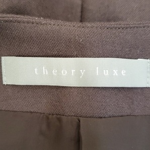 セオリーリュクス theory luxe レディースパンツセットアップ - ダークブラウン レディース ジップアップ レディーススーツの画像3